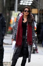 PRIYANKA CHOPRA on the Set of Quantico in New York 11/14/2017