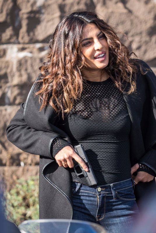 PRIYANKA CHOPRA on the Set of Quantico in New York 11/21/2017