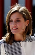QUEEN LETIZIA OF SPAIN at Red Cross Building in Mexico City 11/13/2017
