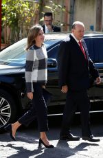 QUEEN LETIZIA OF SPAIN at Red Cross Building in Mexico City 11/13/2017
