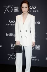 RACHEL BROSNAHAN at HFPA & Instyle Celebrate 75th Anniversary of the Golden Globes in Los Angeles 11/15/2017