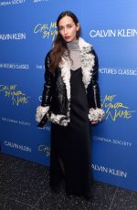 REBECCA DAYAN at Call Me by Your Name Screening in New York 11/16/2017