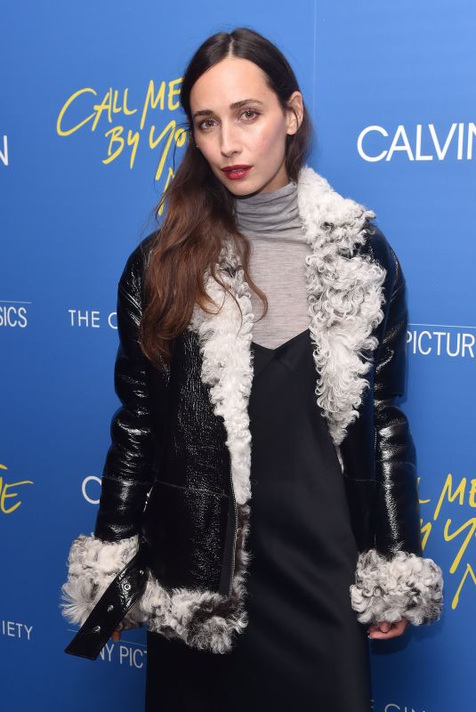 REBECCA DAYAN at Call Me by Your Name Screening in New York 11/16/2017