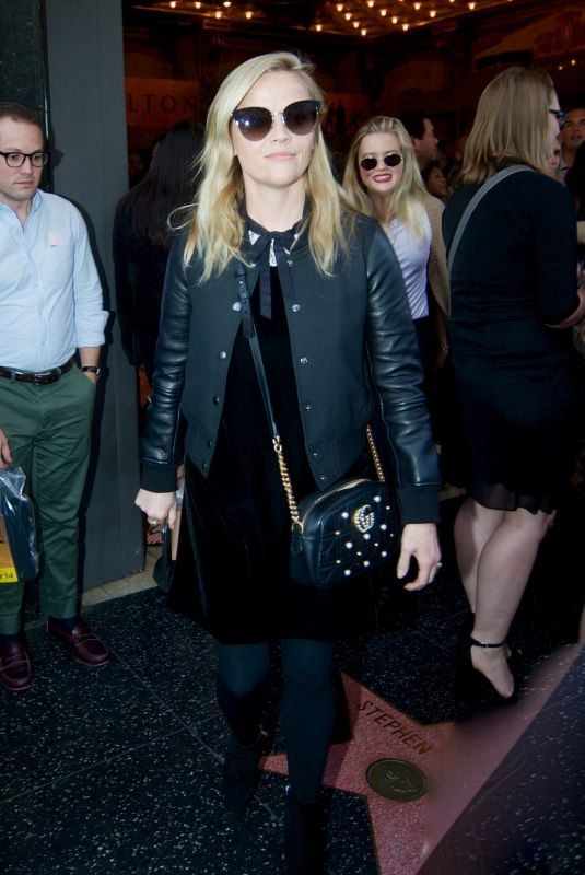 REESE WITHERSPOON and AVA PHILLIPPE Leaves Hamilton Play at Pantages Theatre in Hollywood 11/19/2017