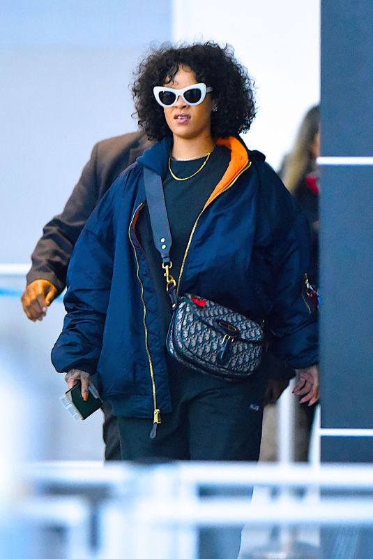 RIHANNA at JFK Airport in New York 11/05/2017