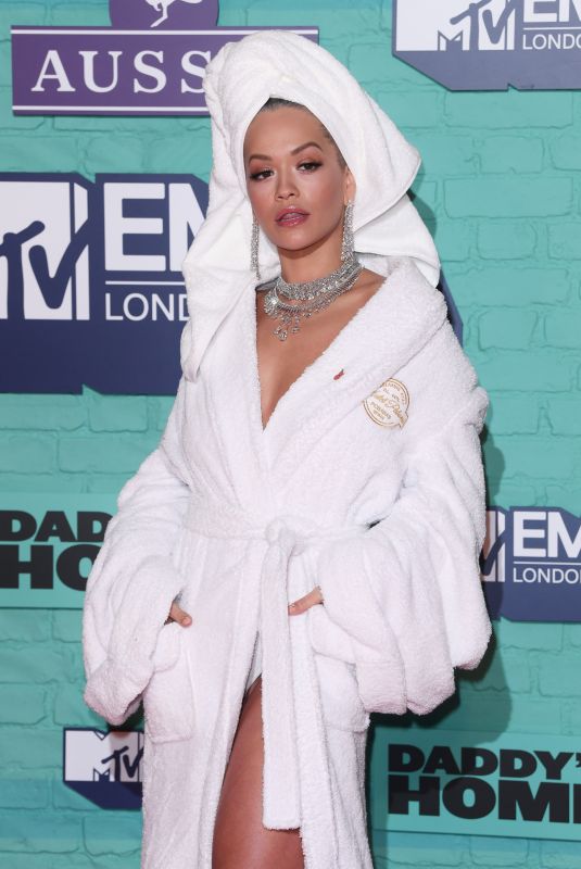 RITA ORA at 2017 MTV Europe Music Awards in London 11/12/2017