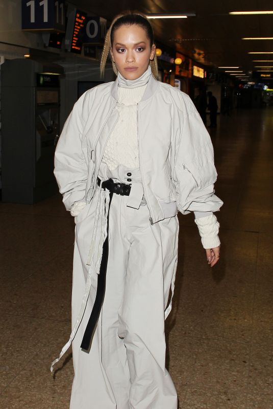RITA ORA at Euston Station in London 11/10/2017