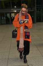 RITA ORA at Heathrow Airport in London 11/04/2017