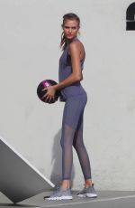 ROMEE STRIJD and JOSEPHINE SKRIVER on the Set of a Photoshoot on Venice Beach 11/03/2017