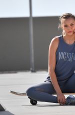 ROMEE STRIJD and JOSEPHINE SKRIVER on the Set of a Photoshoot on Venice Beach 11/03/2017