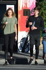 ROMEE STRIJD and Laurens Van Leeuwen Heading to a Gym in Los Angeles 11/06/2017