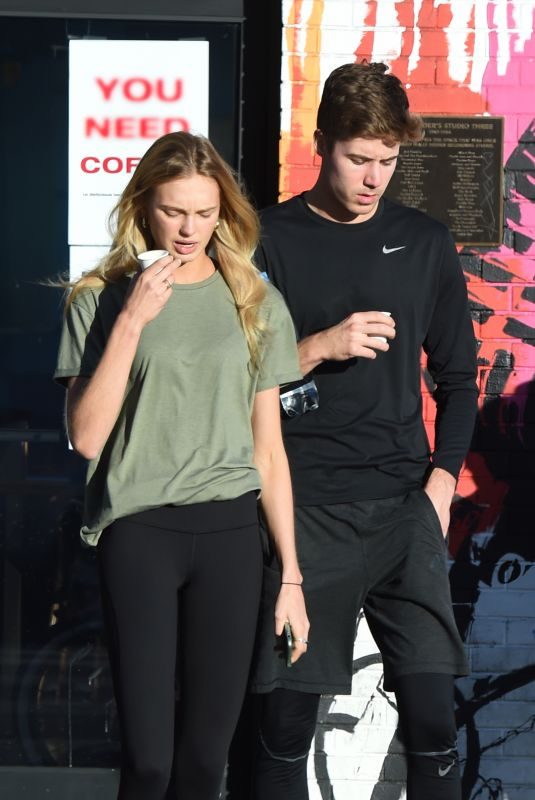ROMEE STRIJD and Laurens Van Leeuwen Heading to a Gym in Los Angeles 11/06/2017