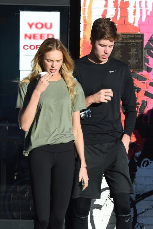 ROMEE STRIJD and Laurens Van Leeuwen Heading to a Gym in Los Angeles 11/06/2017