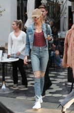 ROMEE STRIJD Out for Lunch at Zinque Cafe in West Hollywood 11/01/2017
