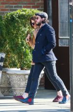 ROSE LESLIE and Kit Harington Out in New York 11/20/2017