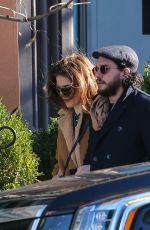 ROSE LESLIE and Kit Harington Out in New York 11/20/2017