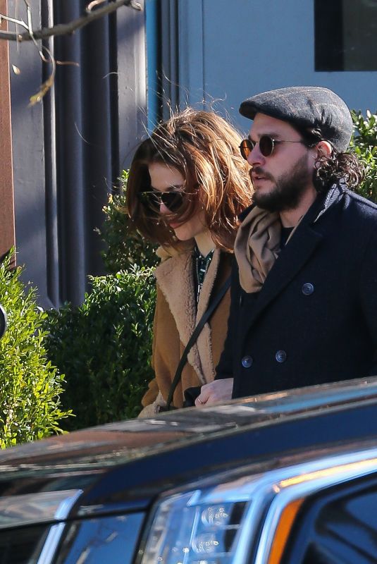 ROSE LESLIE and Kit Harington Out in New York 11/20/2017