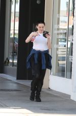 ROSE MCGOWAN Out and About in Los Angeles 11/7/2017