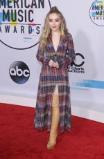 SABRINA CARPENTER at American Music Awards 2017 at Microsoft Theater in Los Angeles 11/19/2017