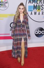 SABRINA CARPENTER at American Music Awards 2017 at Microsoft Theater in Los Angeles 11/19/2017