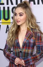 SABRINA CARPENTER at American Music Awards 2017 at Microsoft Theater in Los Angeles 11/19/2017