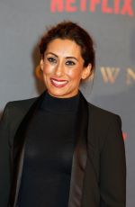 SAIRA KHAN at The Crown Season 2 Premiere in London 11/21/2017