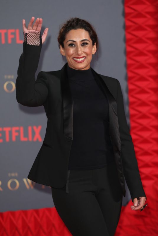 SAIRA KHAN at The Crown Season 2 Premiere in London 11/21/2017