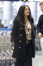 SALMA HAYEK at Airport in Los Angeles 11/06/2017