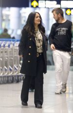 SALMA HAYEK at Airport in Los Angeles 11/06/2017