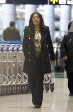 SALMA HAYEK at Airport in Los Angeles 11/06/2017