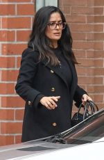SALMA HAYEK Out and About in Beverly Hills 10/31/2017