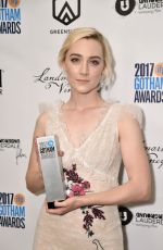 SAOIRSE RONAN at 2017 IFP Gotham Independent Film Awards in New York 11/27/2017