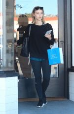 SARAH GADON Out Shopping in Hollywood 11/18/2017