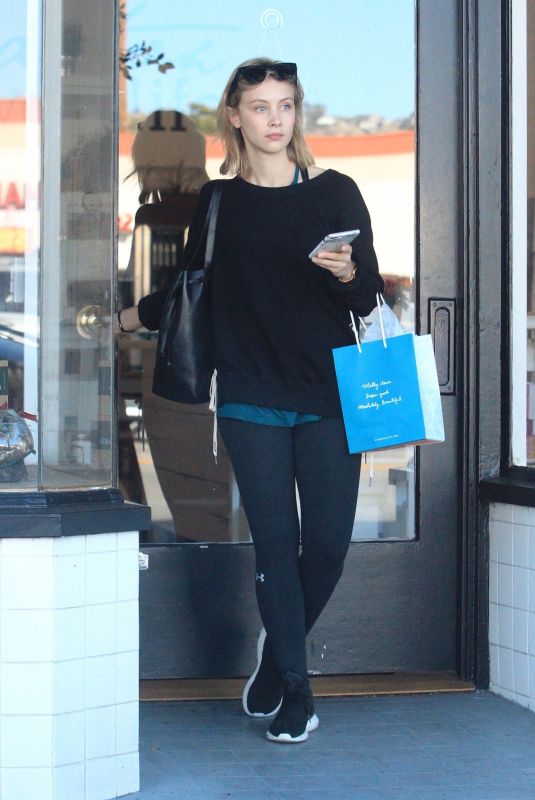 SARAH GADON Out Shopping in Hollywood 11/18/2017