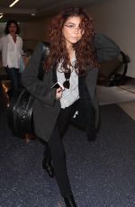 SARAH HYLAND at LAX Airport in Los Angeles 11/09/2017