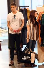 SARAH HYLAND Shopping at Urban Outfitters in Studio City 11/22/2017