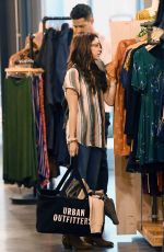 SARAH HYLAND Shopping at Urban Outfitters in Studio City 11/22/2017