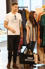 SARAH HYLAND Shopping at Urban Outfitters in Studio City 11/22/2017