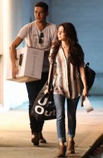 SARAH HYLAND Shopping at Urban Outfitters in Studio City 11/22/2017