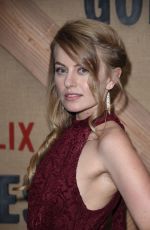 SARAH MINNICH at Godless Series Premiere in New York 11/19/2017