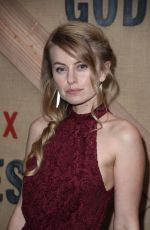 SARAH MINNICH at Godless Series Premiere in New York 11/19/2017