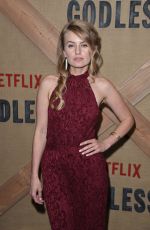 SARAH MINNICH at Godless Series Premiere in New York 11/19/2017