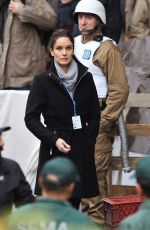 SARAH WAYNE CALLIES on the Set of Colony, Season 2 in Vancouver 11/21/2017