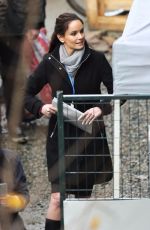 SARAH WAYNE CALLIES on the Set of Colony, Season 2 in Vancouver 11/21/2017