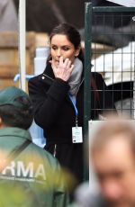 SARAH WAYNE CALLIES on the Set of Colony, Season 2 in Vancouver 11/21/2017