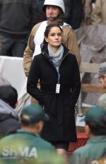 SARAH WAYNE CALLIES on the Set of Colony, Season 2 in Vancouver 11/21/2017