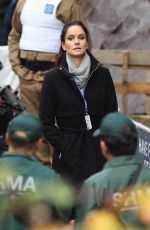 SARAH WAYNE CALLIES on the Set of Colony, Season 2 in Vancouver 11/21/2017