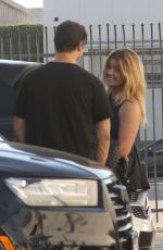 SASHA PIETERSE and Gleb Savchenko Leaves DWTS Practice in Los Angeles 11/15/2017