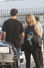SASHA PIETERSE and Gleb Savchenko Leaves DWTS Practice in Los Angeles 11/15/2017