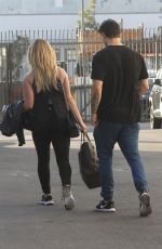 SASHA PIETERSE and Gleb Savchenko Leaves DWTS Practice in Los Angeles 11/15/2017